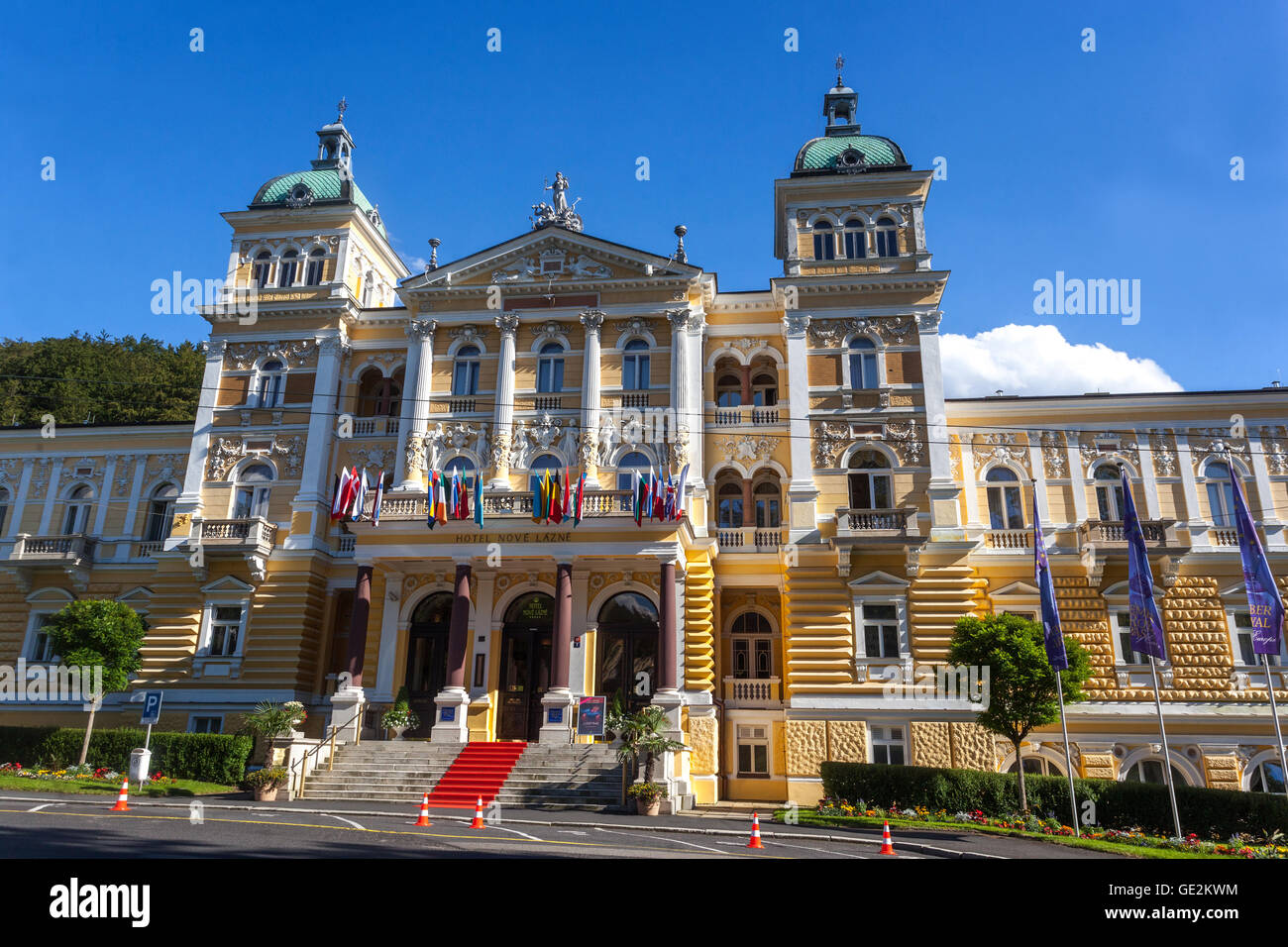 Nove Lazne Resort, Marianske Lazne (Marienbad), Czech spa town, West Bohemia, Czech Republic Stock Photo