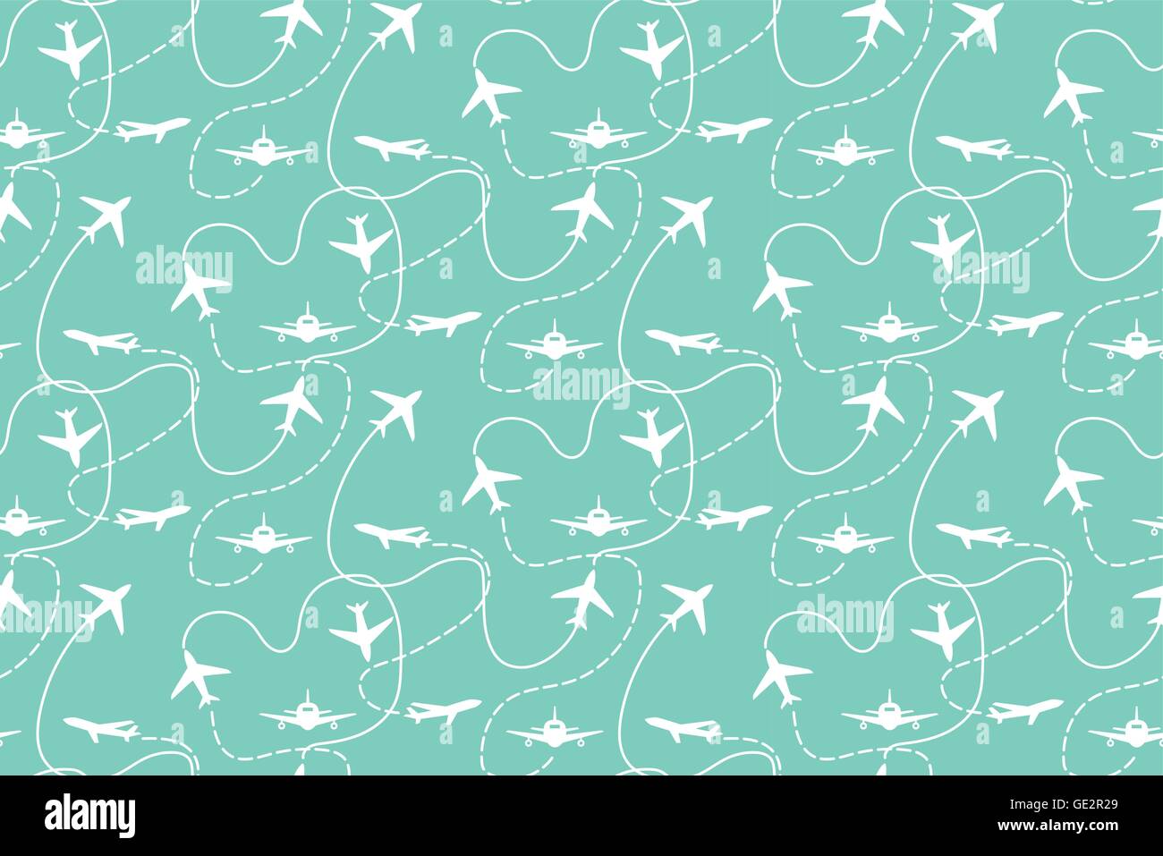 travel and vacation background, pattern. vector Stock Vector