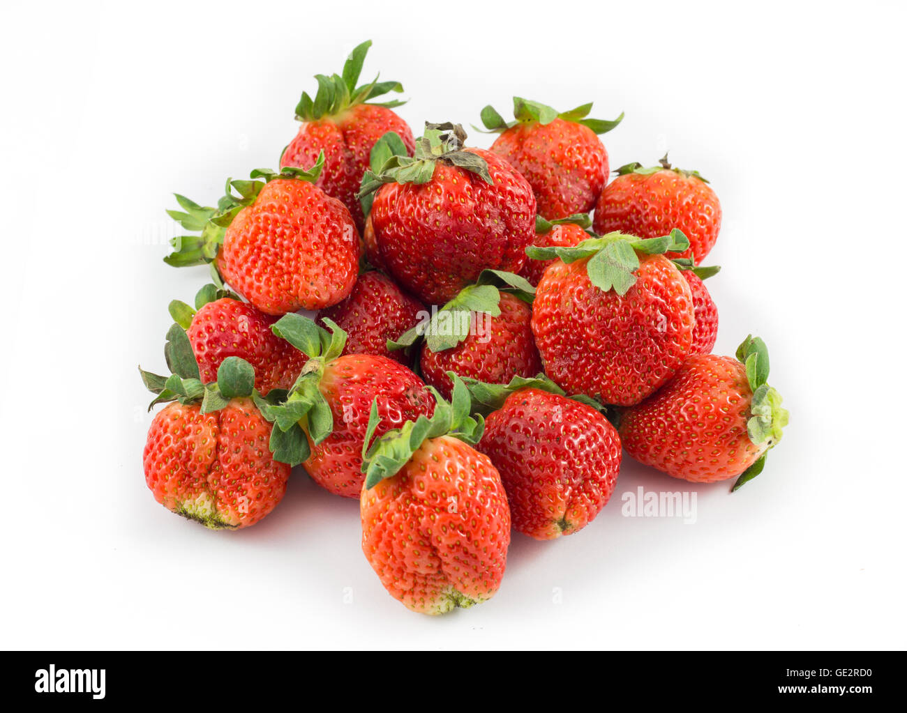 Strawberry isolated on white background Stock Photo - Alamy