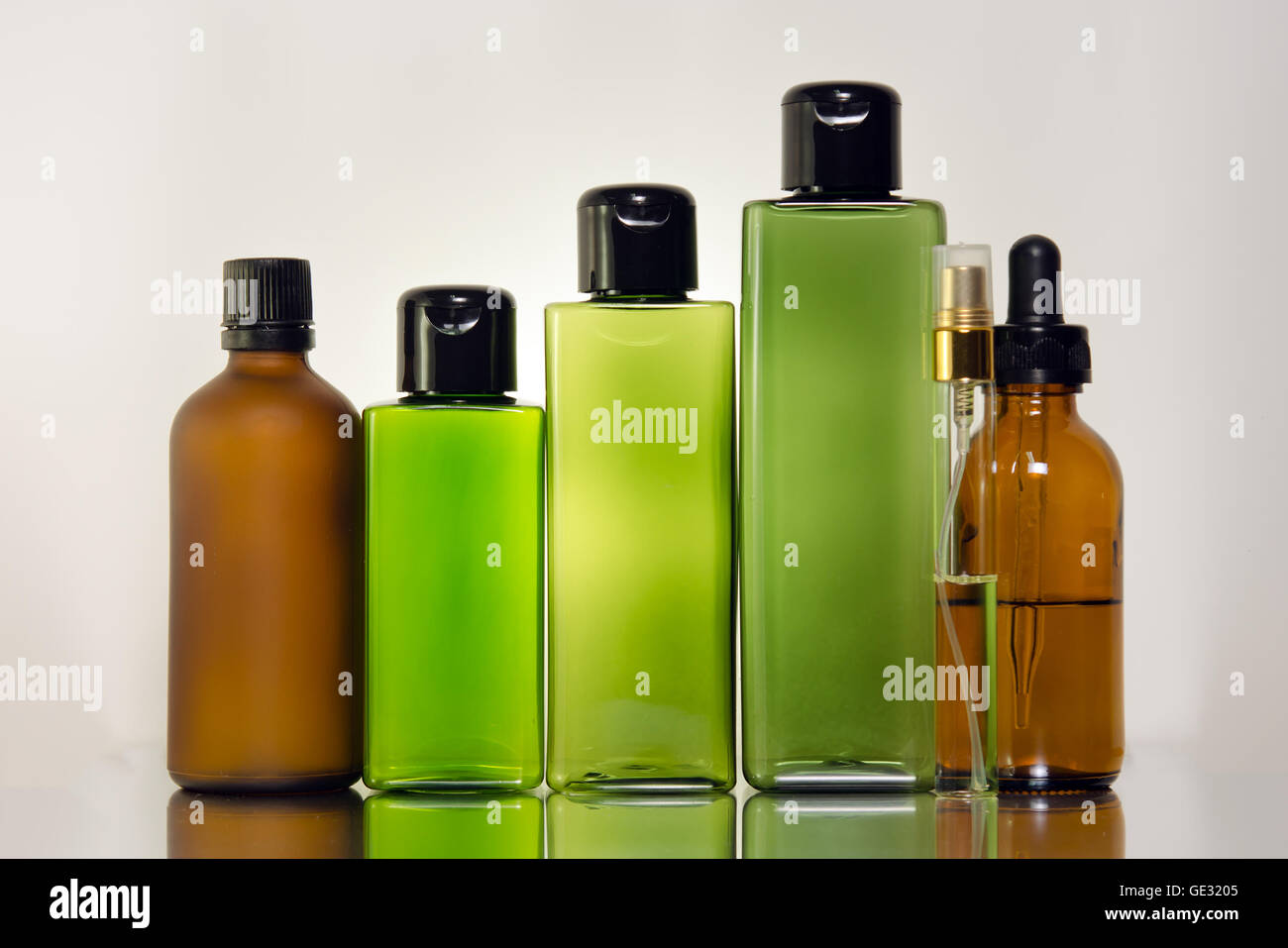 Perfume bottles on display for sale, Galeries Lafayette, Paris,  Ile-de-France, France Stock Photo - Alamy