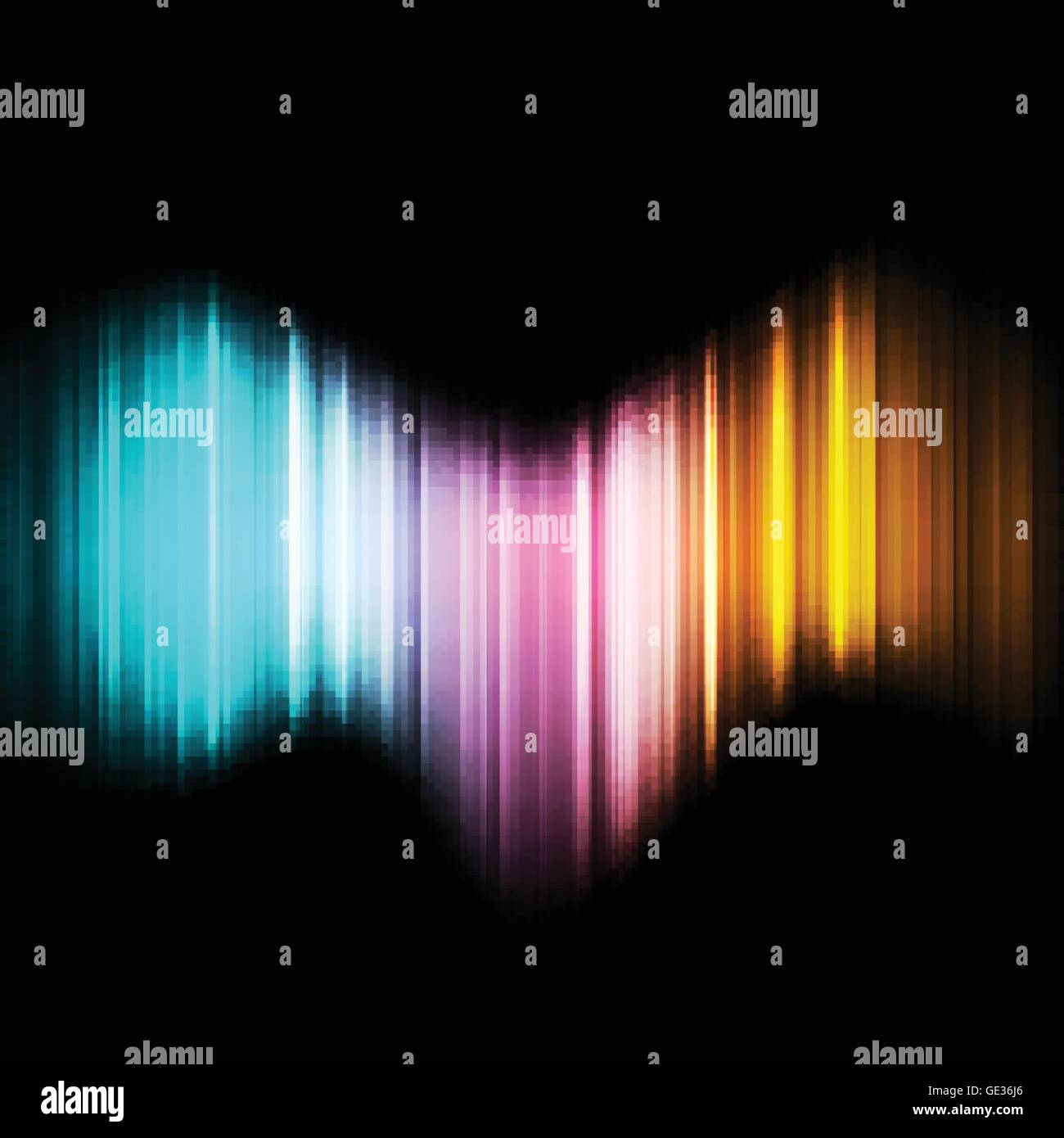 Neon abstract lines design on dark background vector Stock Vector Image ...