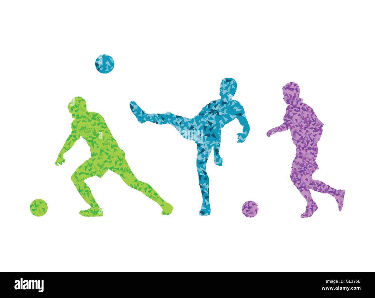 Soccer football player vector background concept Stock Vector Image ...