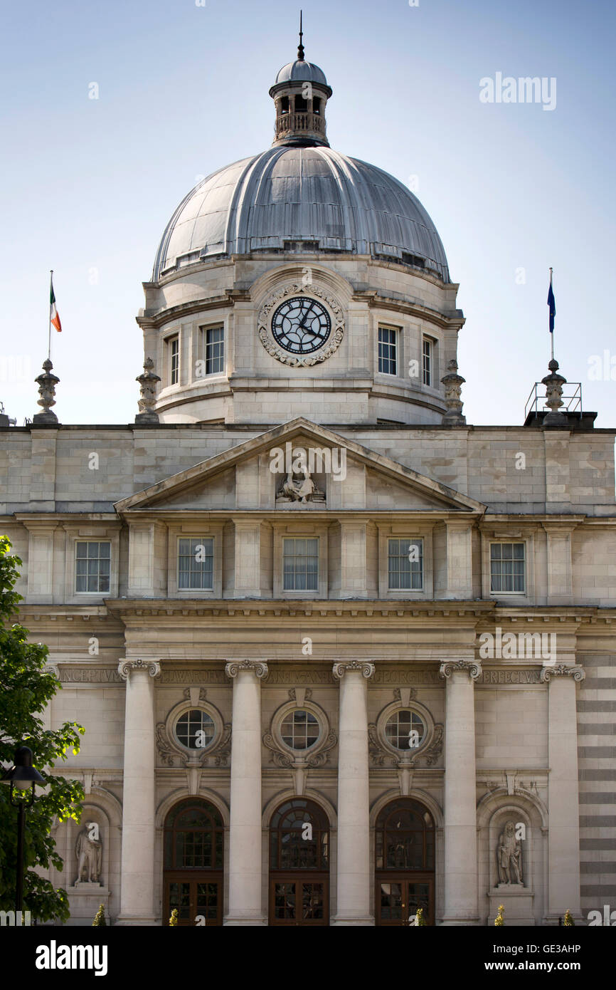 Ireland, Dublin, Merrion Street Upper, Dail Leinster House, Irish