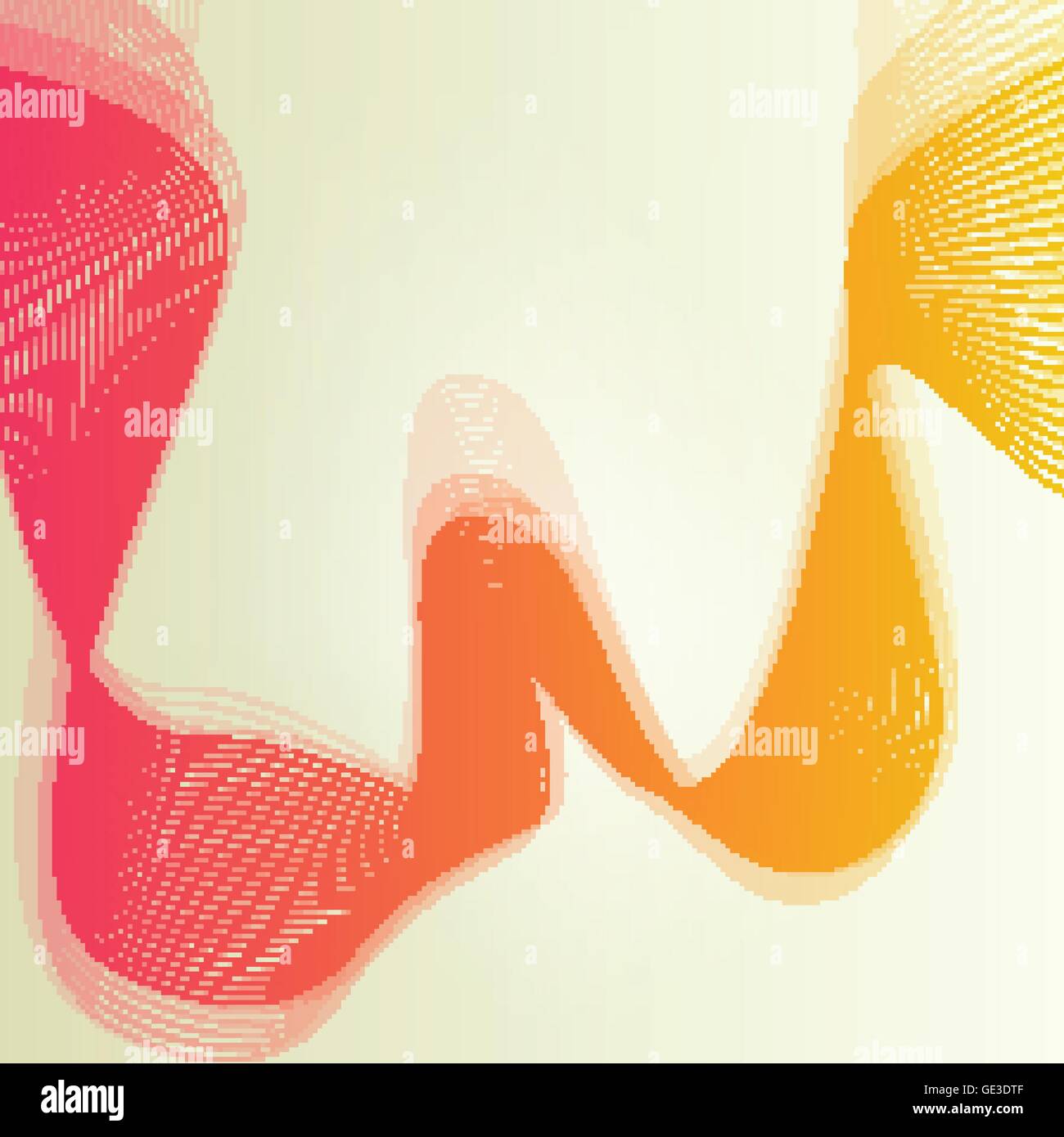 Abstract wave vintage retro lines background vector illustration motion ...