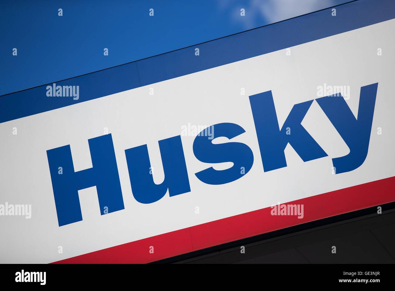 Joyceville, Ontario, Canada. 22nd July, 2016. Husky gas station in