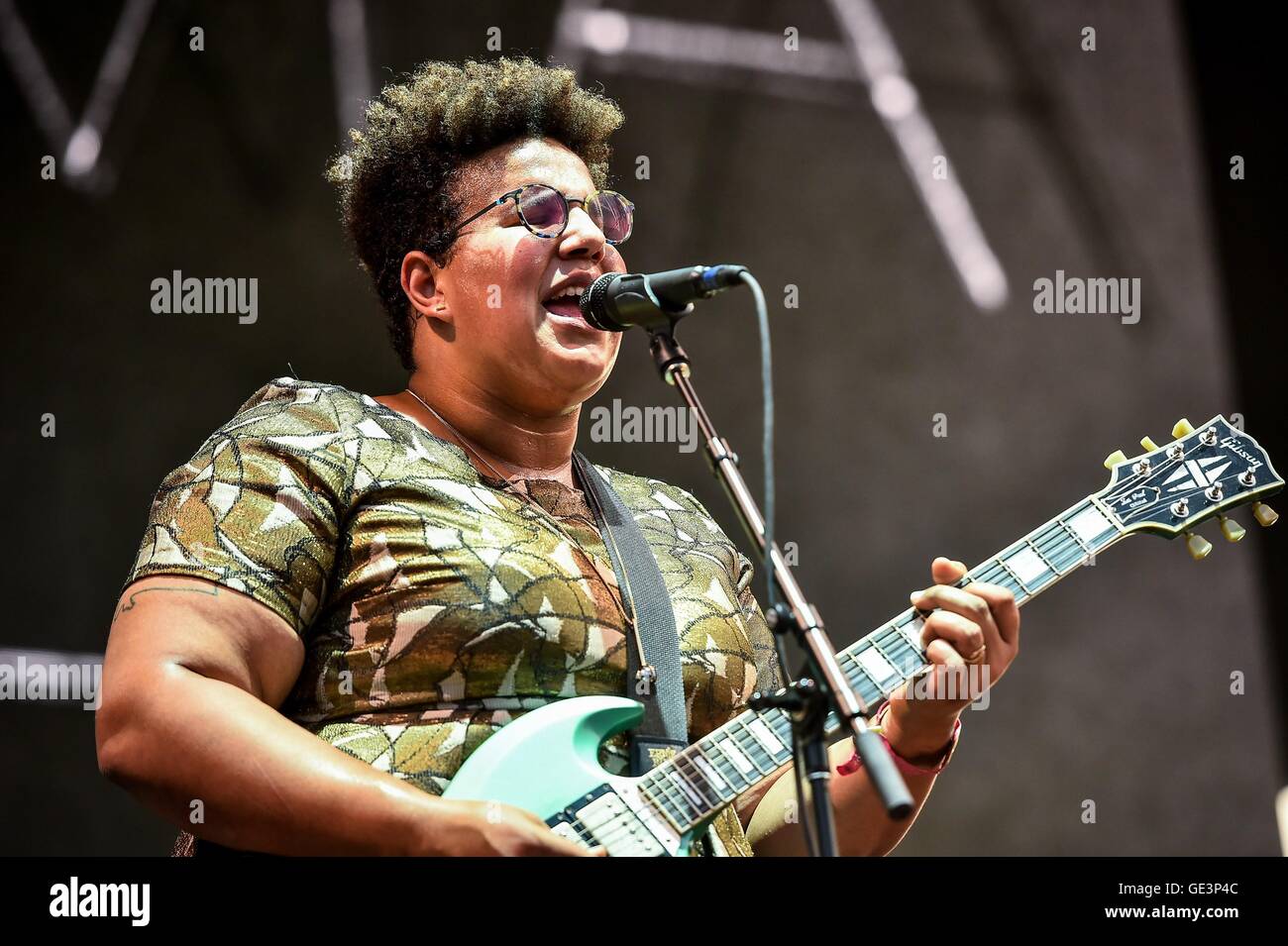 New York NY USA 22nd July 2016 Brittany Howard Alabama Shakes On new-york-ny-usa-22nd-july-2016-brittany-howard-alabama-shakes-on