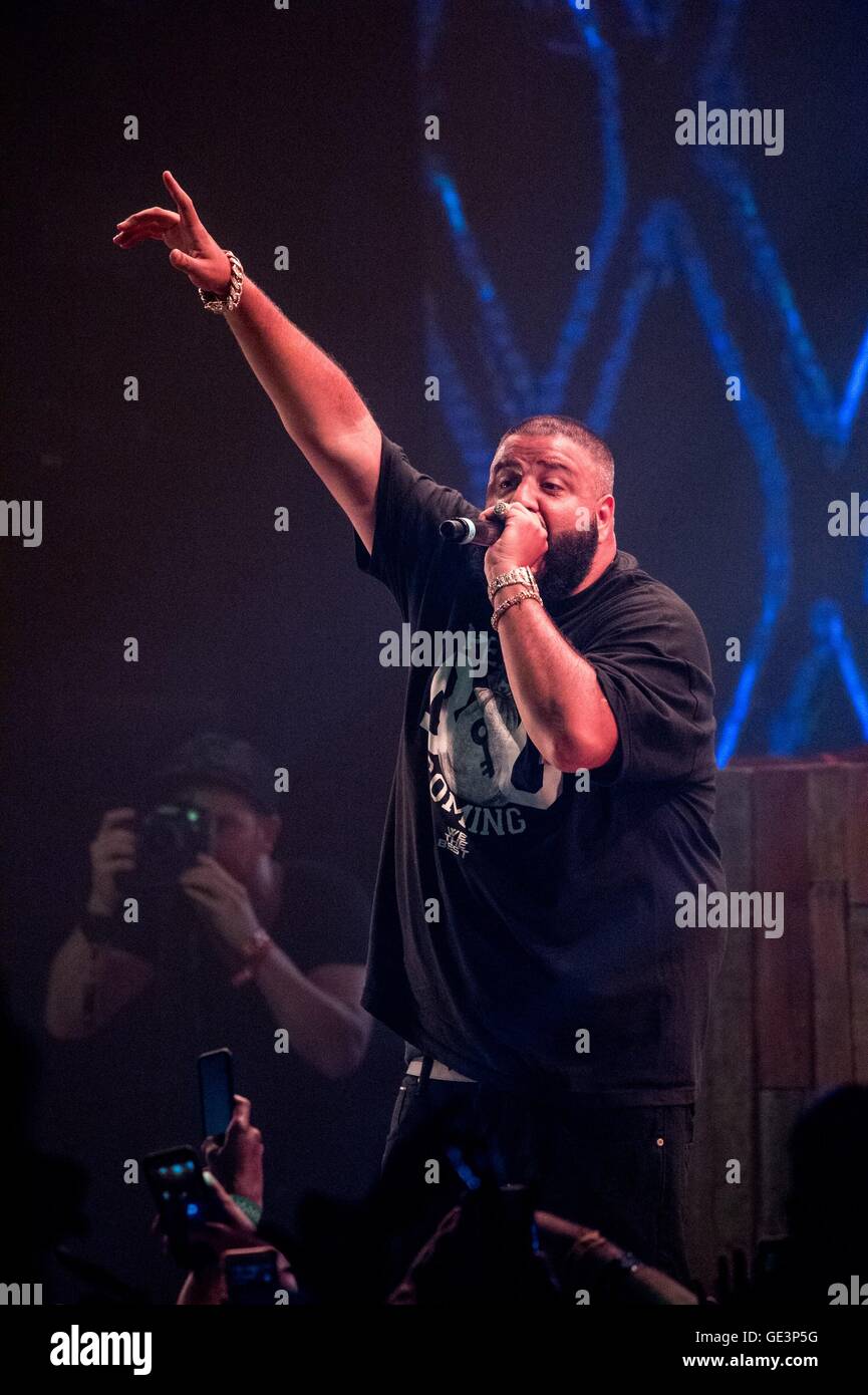 New York Ny Usa 22nd July 2016 Dj Khaled On Stage For Panorama Stock Photo Alamy
