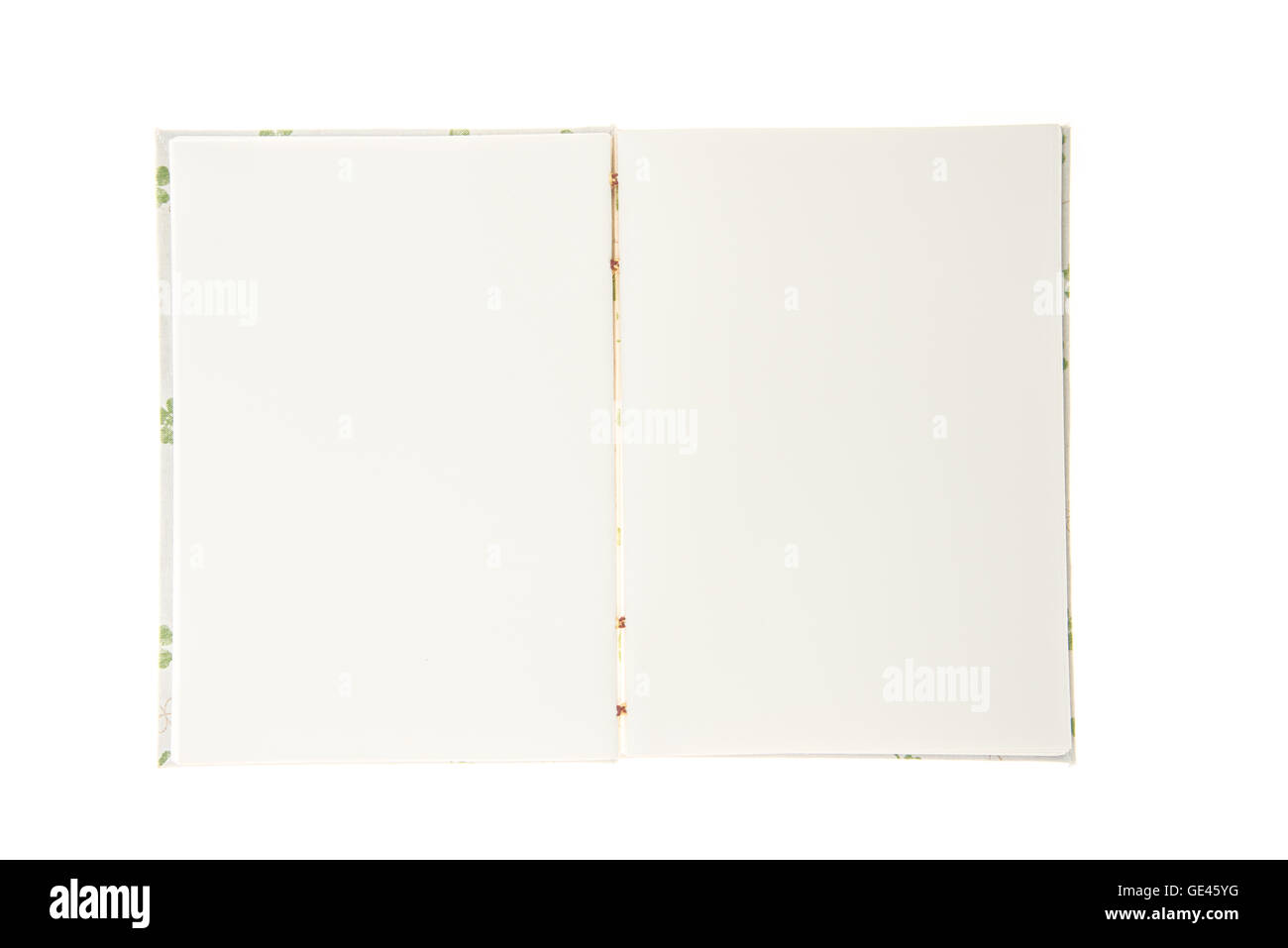 Blank handmade notebook isolate on white background Stock Photo