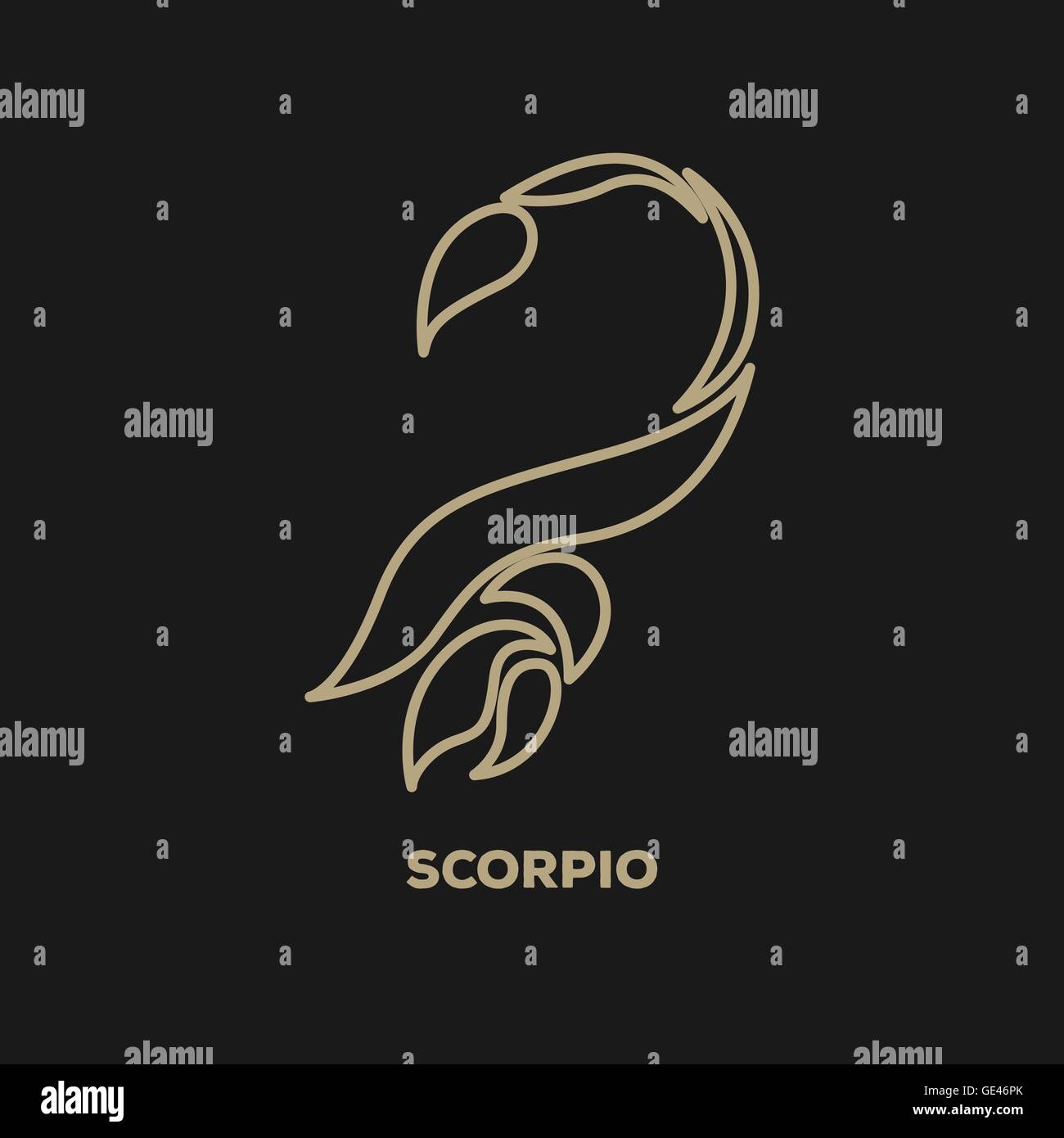 Scorpio logo vector Stock Vector Image & Art - Alamy