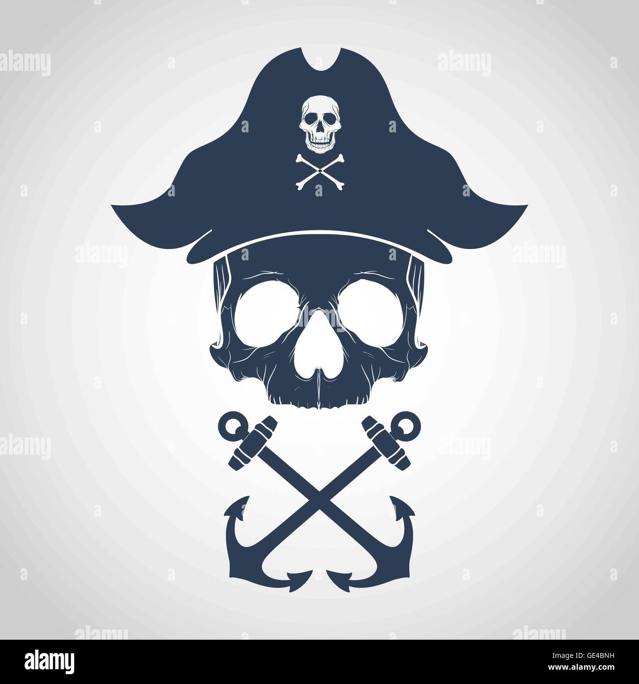 Pirate logo Stock Vector