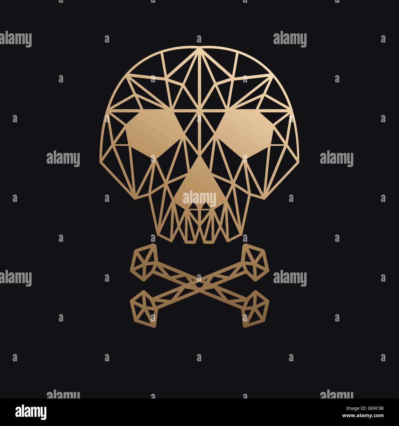 Vector skull on black background Stock Vector Image & Art - Alamy