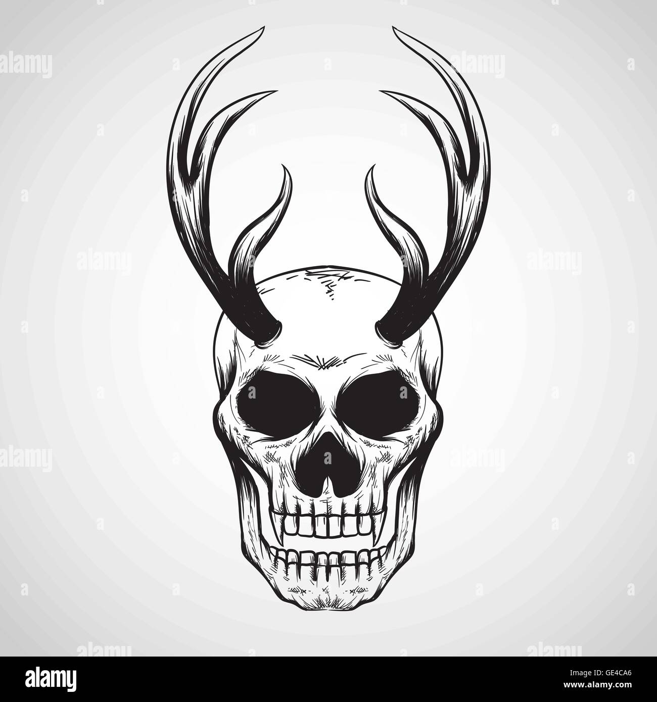 Tattoo studio poster template. Skull with crossed tattoo machines on grunge  background. Design element for logo, label, emblem, sign, poster. Vector i  Stock Vector Image & Art - Alamy
