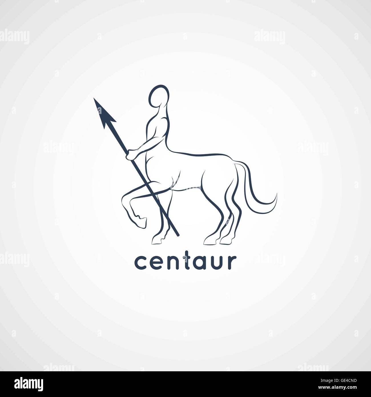 centaur logo vector Stock Vector