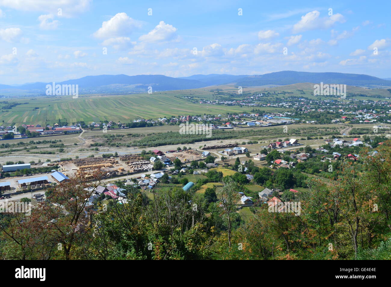 View of a small city Stock Photo