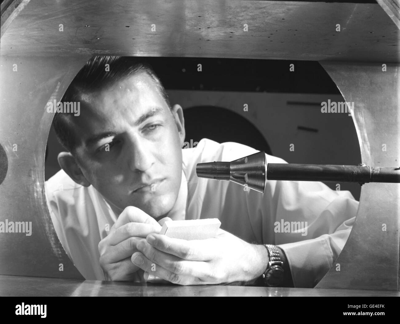 The 11-inch Hypersonic Tunnel at NASA is used for testing the ...