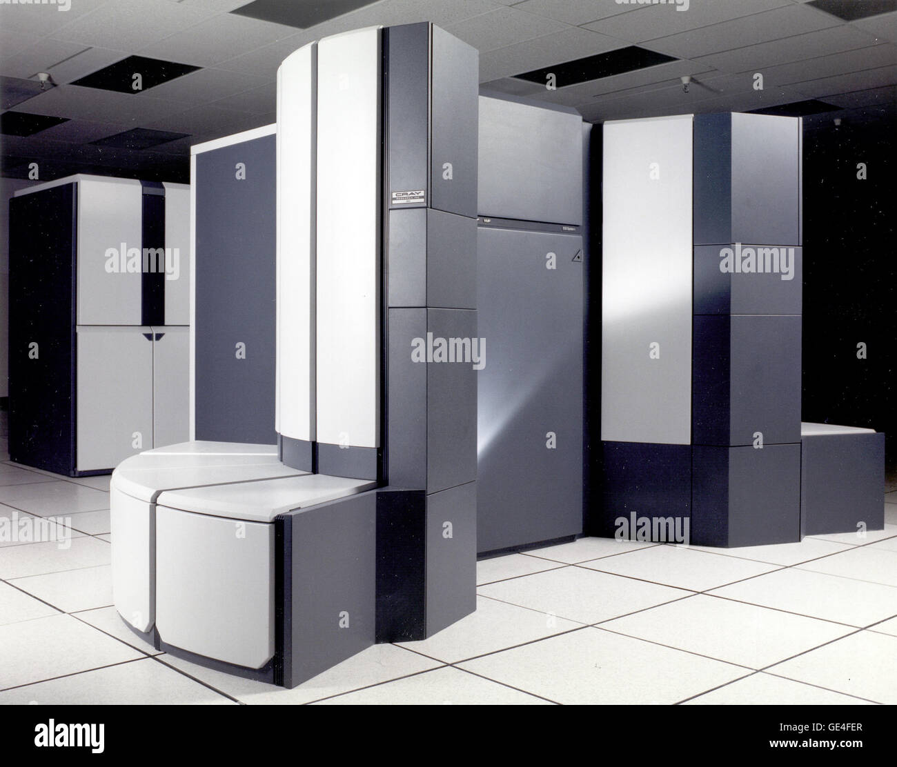 (March 1, 1990) The Cray Y 190A Supercomputer at the NASA Ames Research Center, Mountain View, California.  Image # : AC90-0121-8 Stock Photo