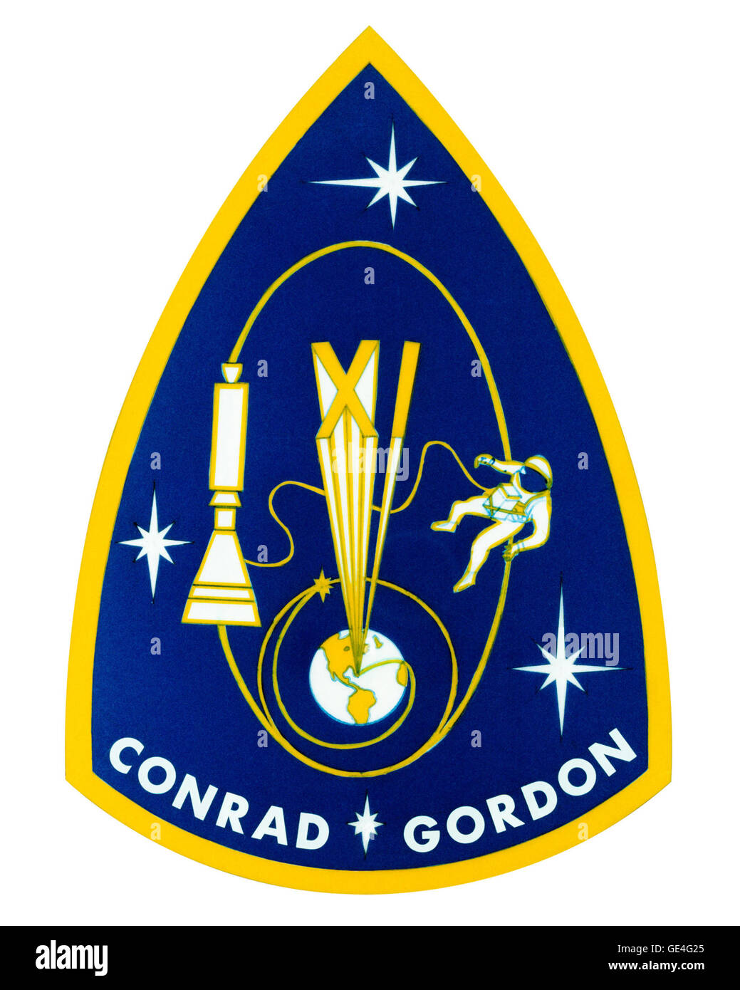 September 12-15, 1966 – 2 days, 23 hours, 17 minutes, 8 seconds Astronauts – Charles Conrad, Jr. (Commander), Richard F. Gordon, Jr. (Pilot) The primary objective of the Gemini XI mission was to rendezvous with the GATV-5006, as well as practicing docking, and performing EVA.   www-pao.ksc.nasa.gov/history/gemini/gemini-11/gemini11.htm ( http://www-pao.ksc.nasa.gov/history/gemini/gemini-11/gemini11.htm ) Stock Photo