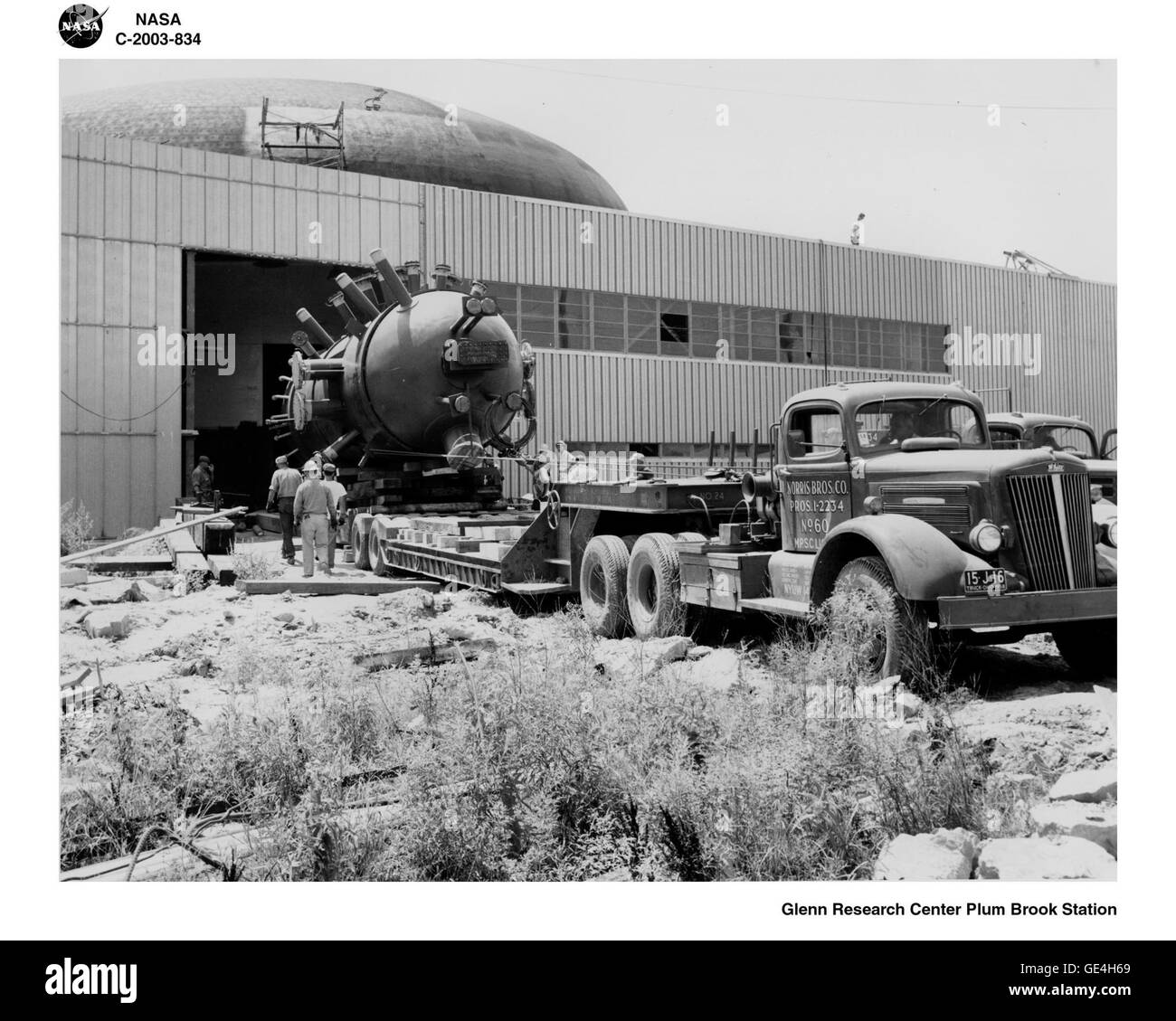 The pressure tank delivered by truck Image C2003834 Stock Photo