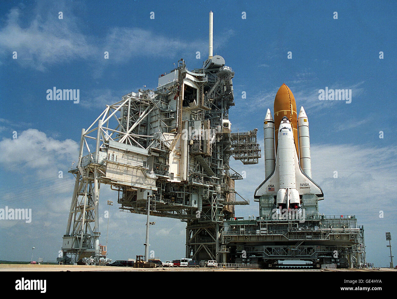 Space Shuttle Atlantis, atop the mobile launcher platform