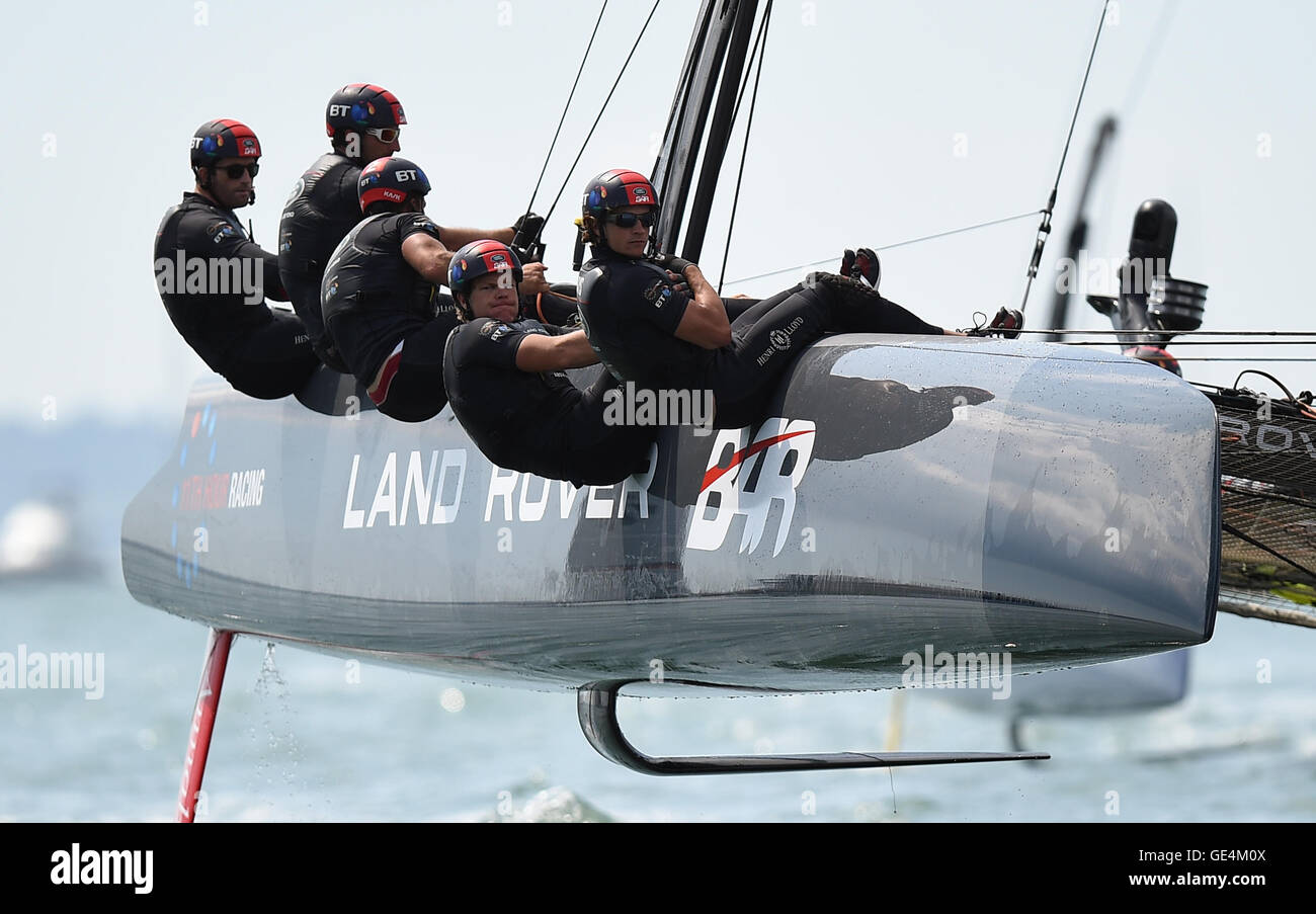 Land Rover Sailing Event 2016 see pa story sailing americas photo credit should read hi-res ...
