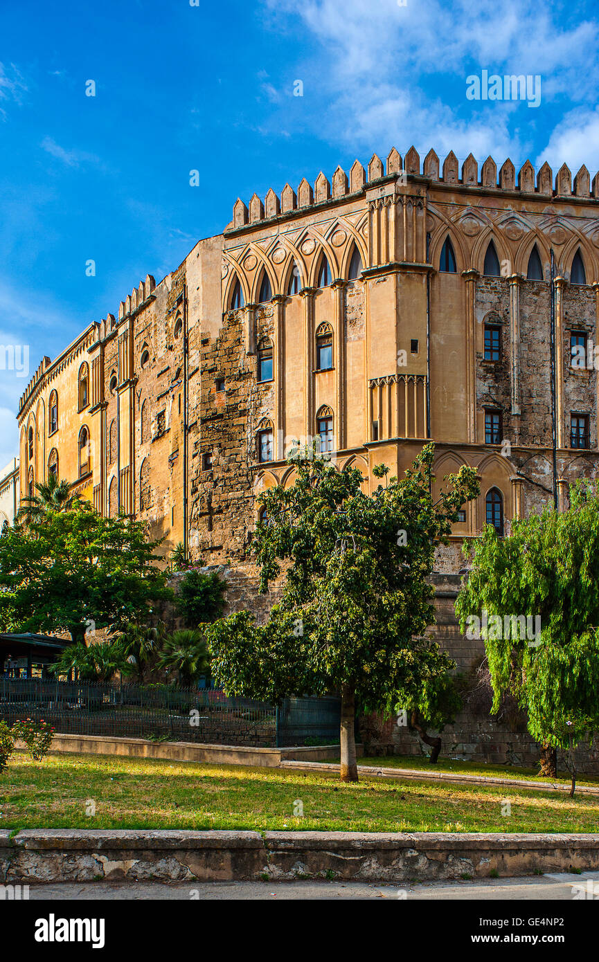 Italy Sicily Palermo Royal Palace Norman Palace Stock Photo Alamy