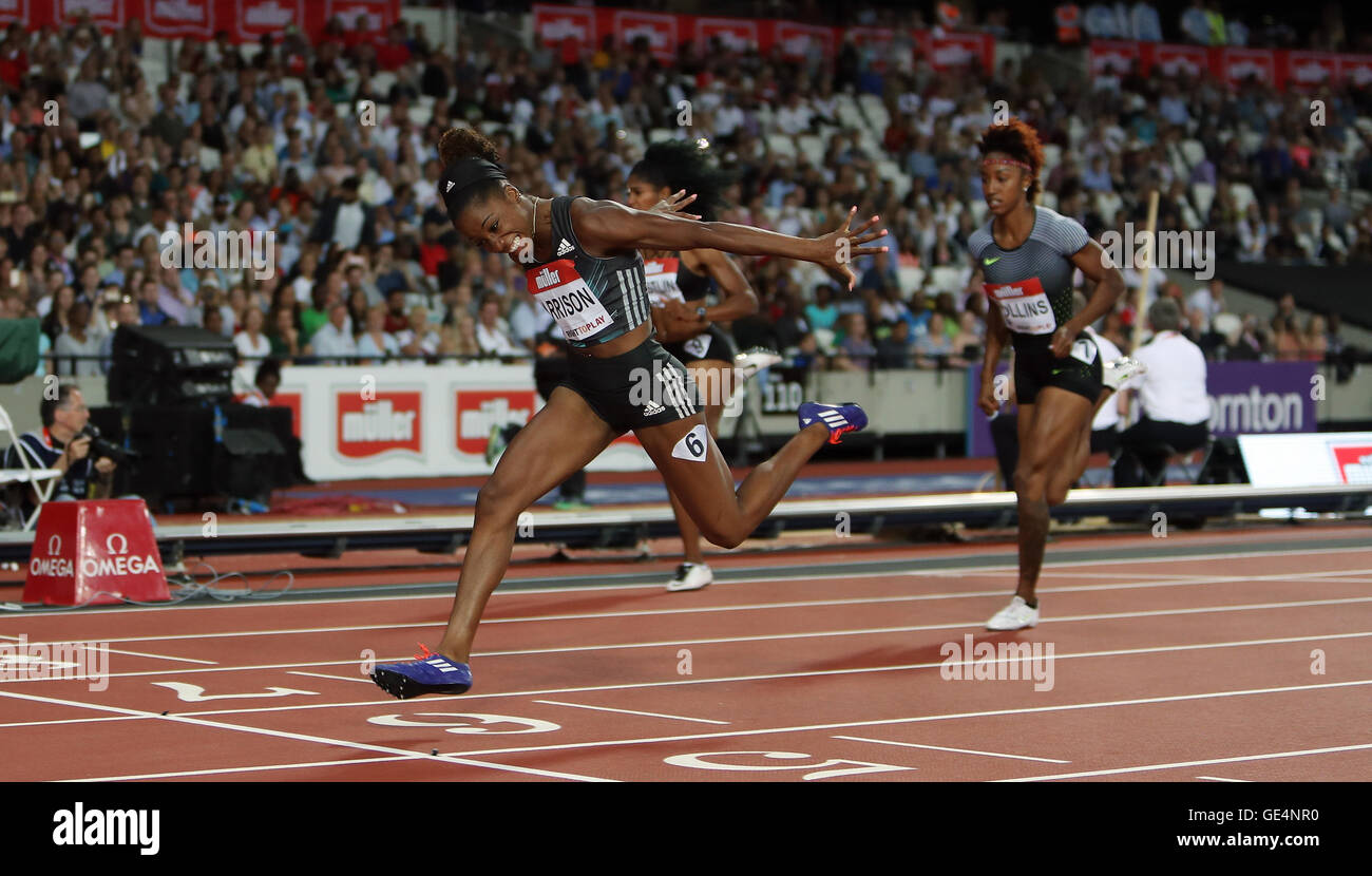 USA's Kendra Harrison sets a new world record in the women's 100m ...