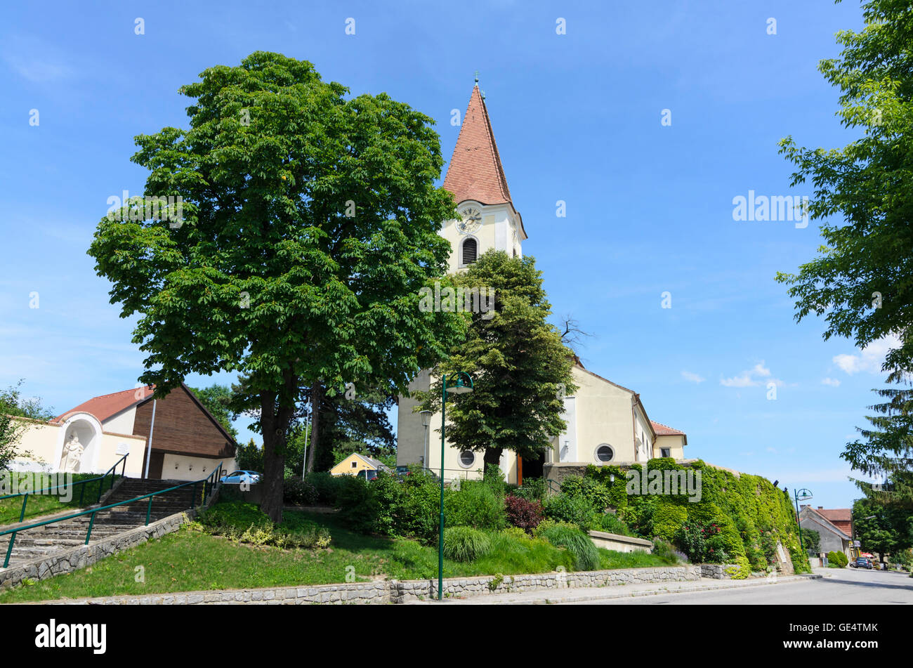 Fels am Wagram: church hl. Margaretha, Austria, Niederösterreich, Lower Austria, Donau Stock Photo