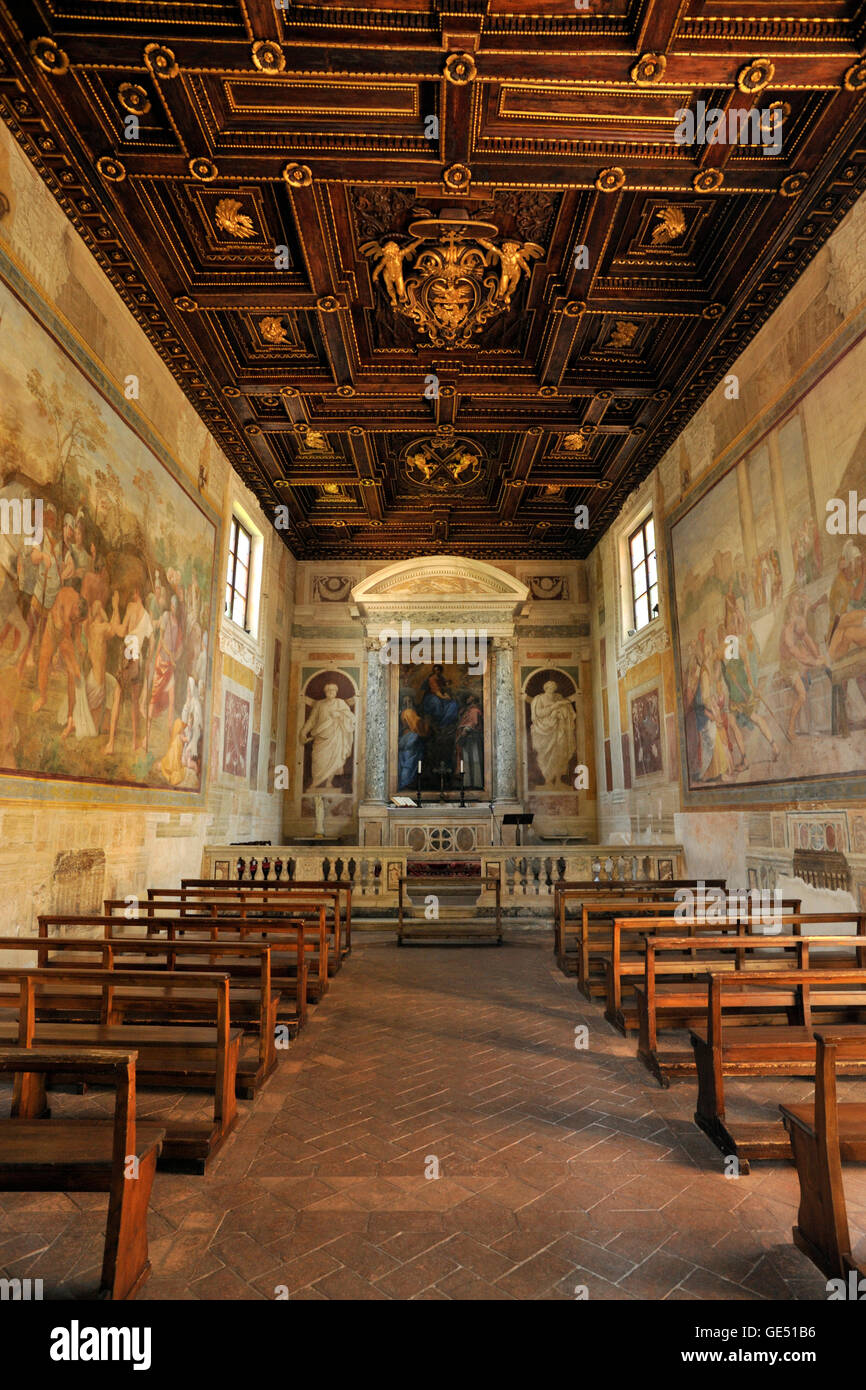 Italy, Rome, Celio, Oratory of Sant'Andrea al Celio Stock Photo