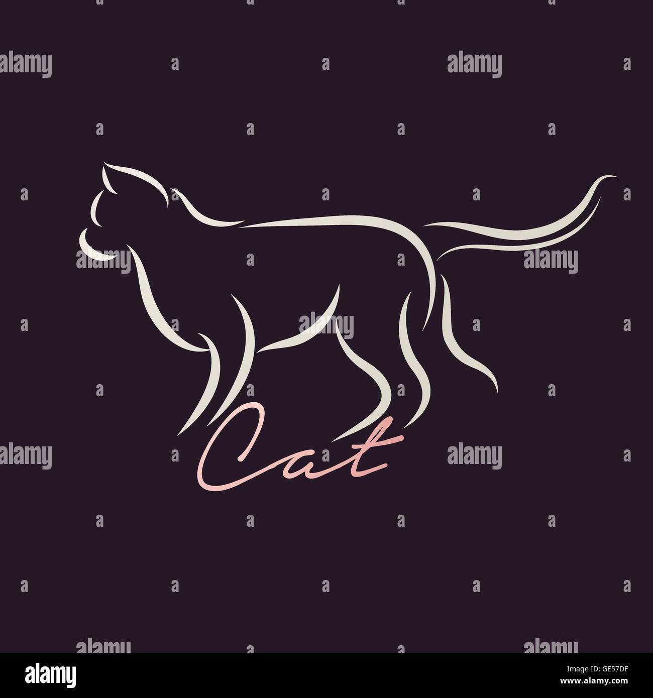 CAT logo vector Stock Vector Image & Art Alamy
