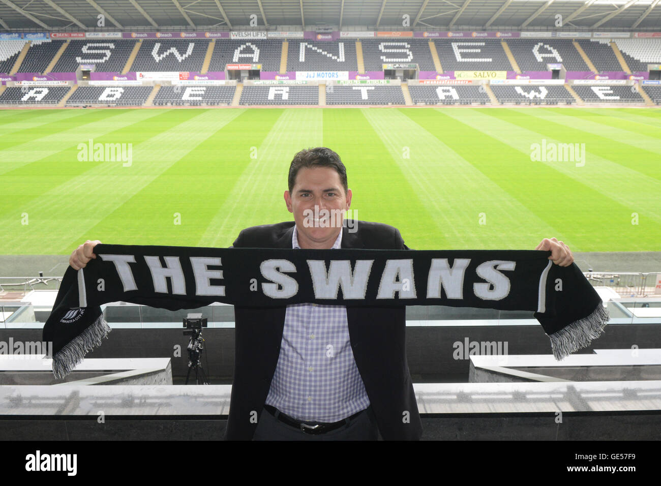 Pictured is Swansea City majority shareholder Jason Levien. Stock Photo