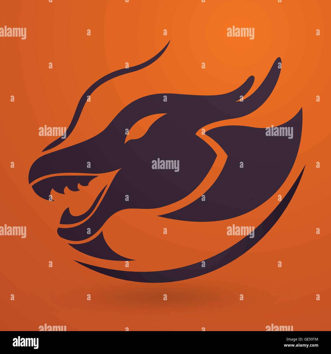 Dragon logo vector design template, dragon icon Stock Vector Image ...