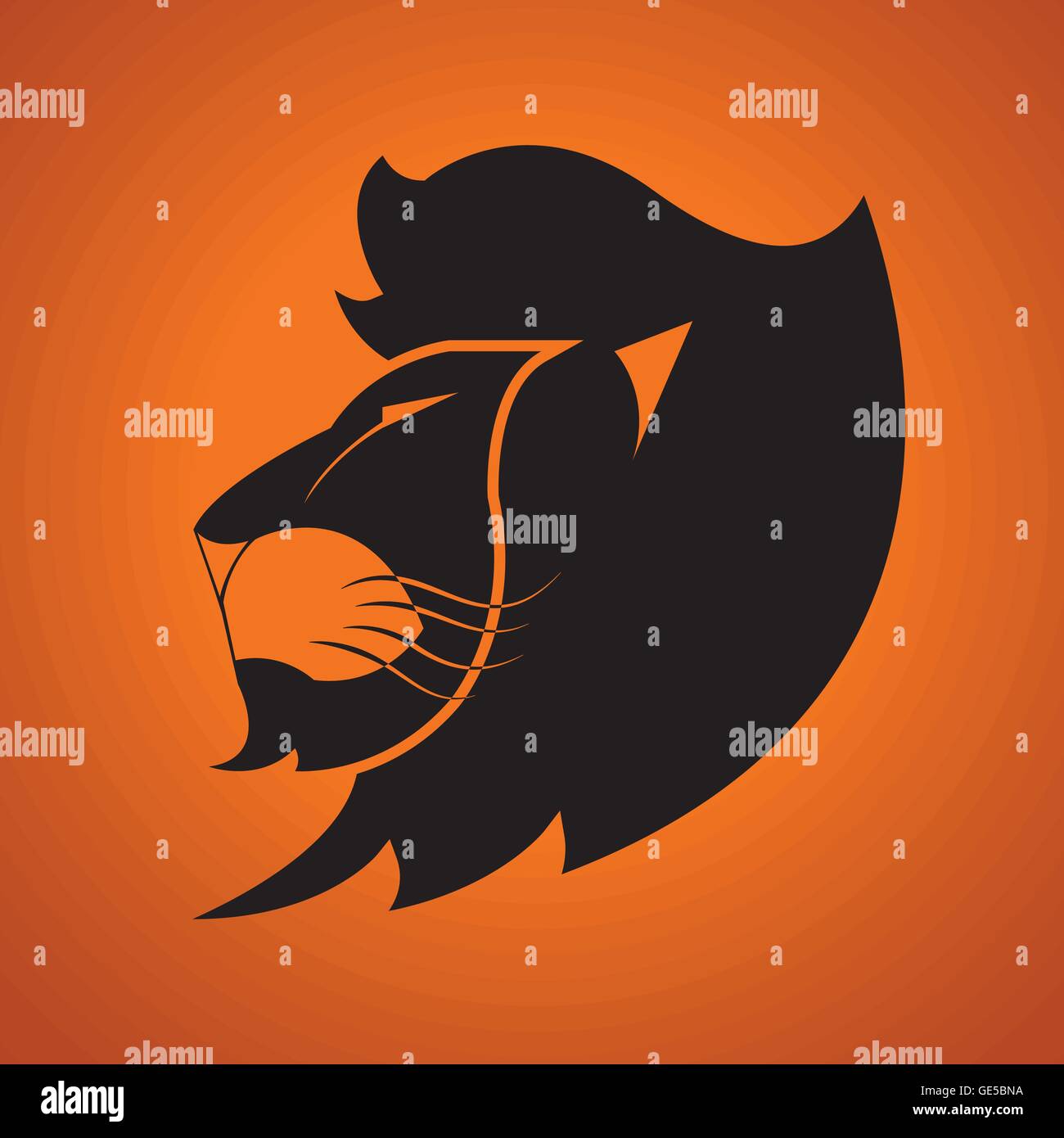 Lion head - vector illustration Stock Vector Image & Art - Alamy