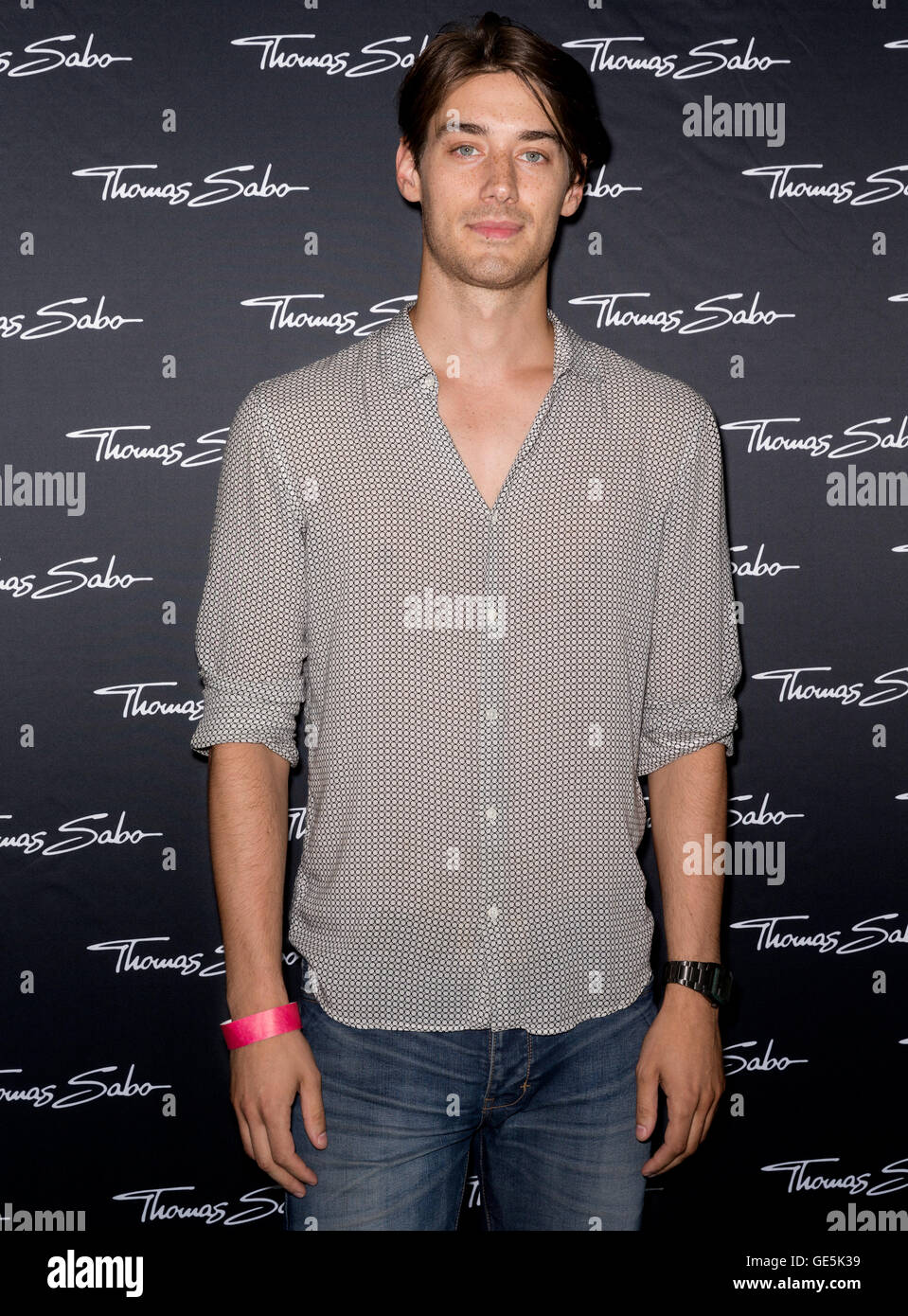 NEW YORK, NY JULY 21, 2016 Model Logan McDannell attends the Thomas