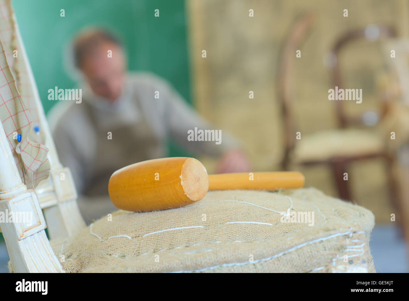 Antique repair shop Stock Photo - Alamy