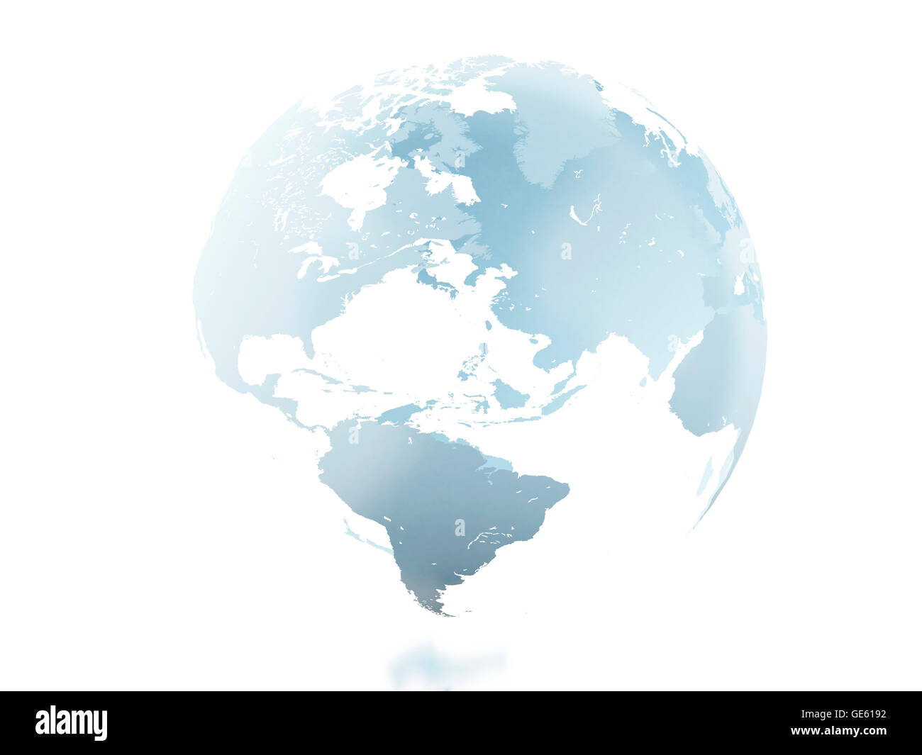 3d renderer image. Globe against isolated white background Stock Photo ...