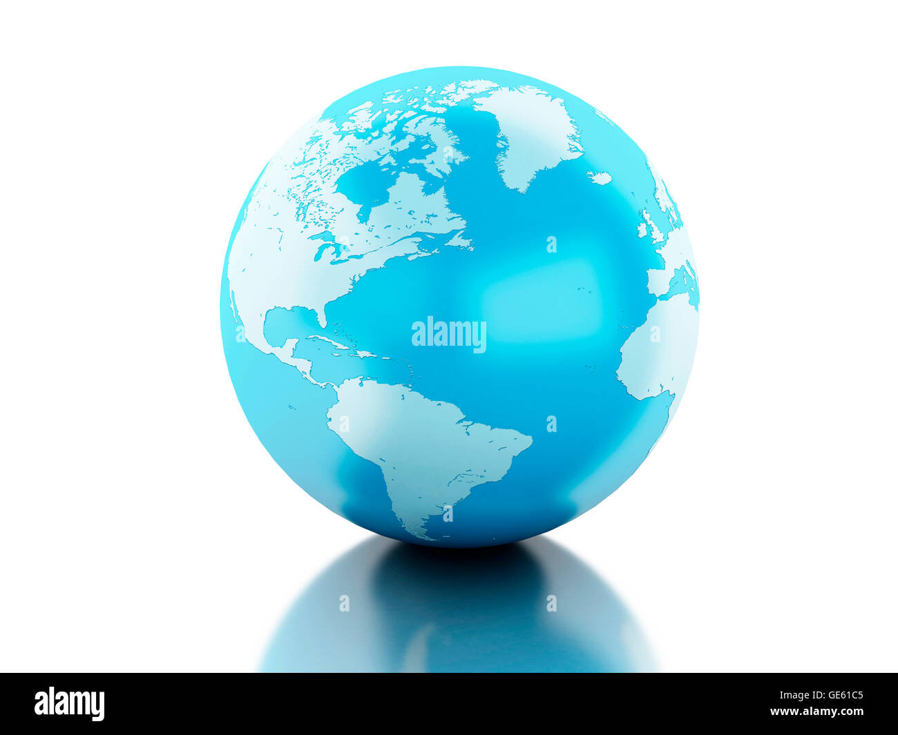 3d renderer image. Globe against isolated white background Stock Photo ...
