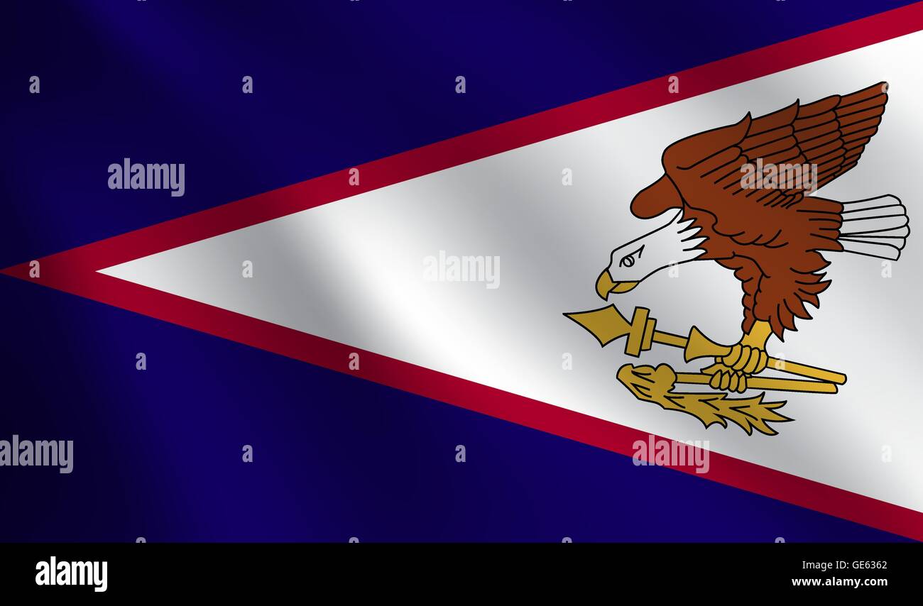 American Samoa flag Stock Vector