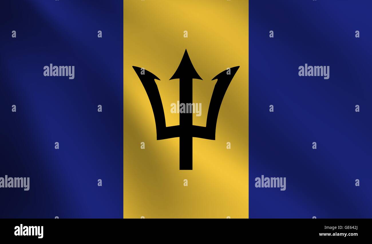 Barbados Flag Stock Vector Images - Alamy