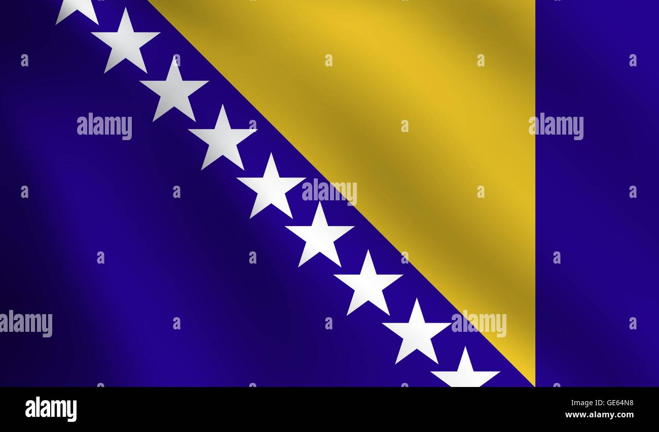 Bosnia and Herzegovina flag Stock Vector Image & Art - Alamy