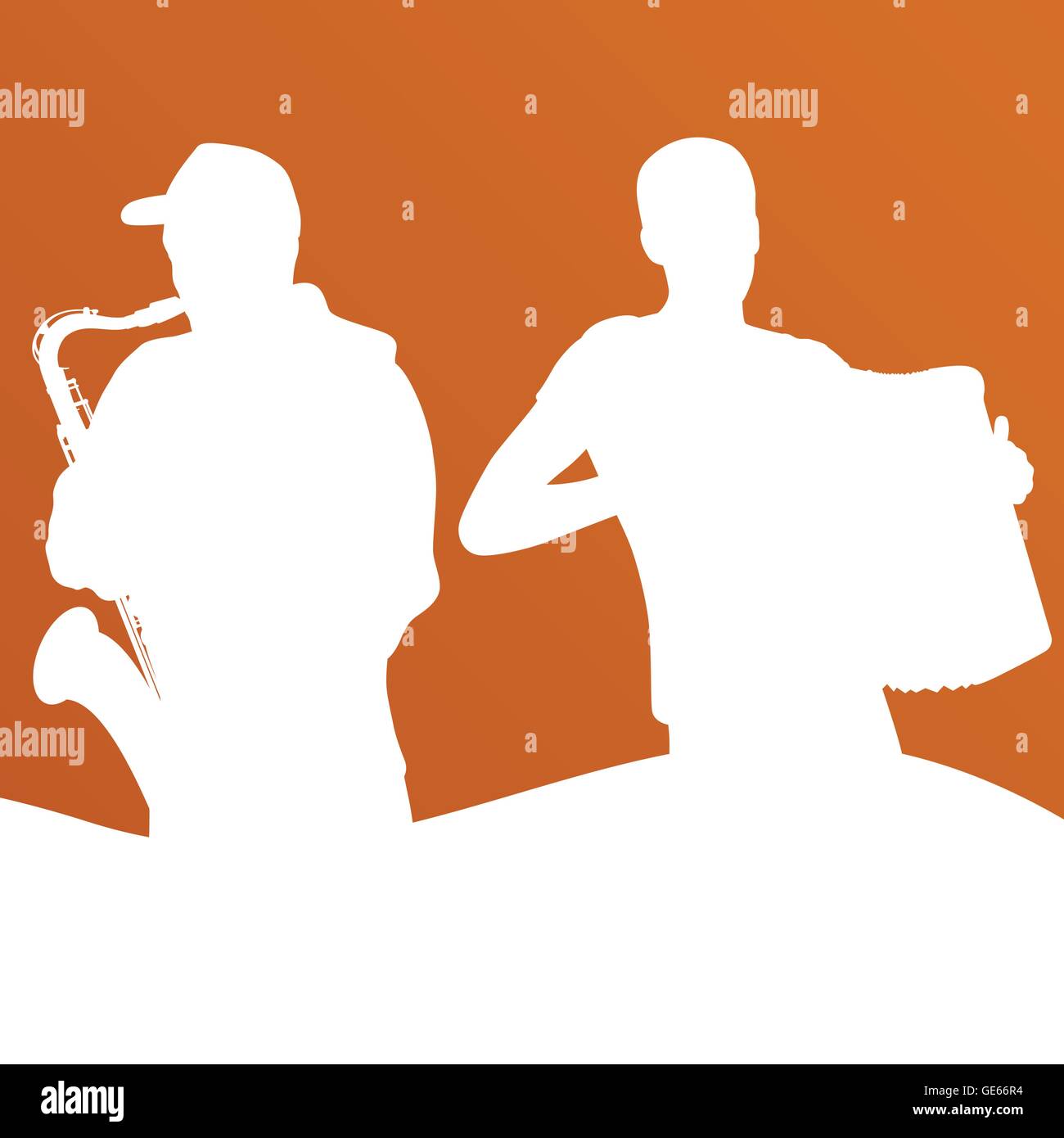Jazz music band vector background illustration Stock Vector Image & Art ...