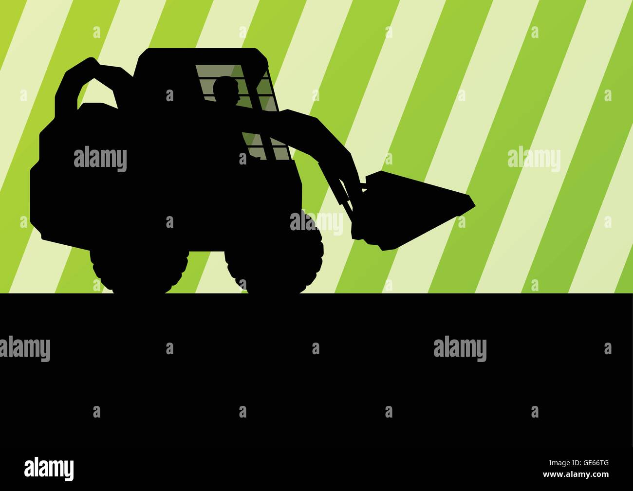 Front Loader Vector Graphics Front loader vector abstract background concept for poster Stock Vector ...