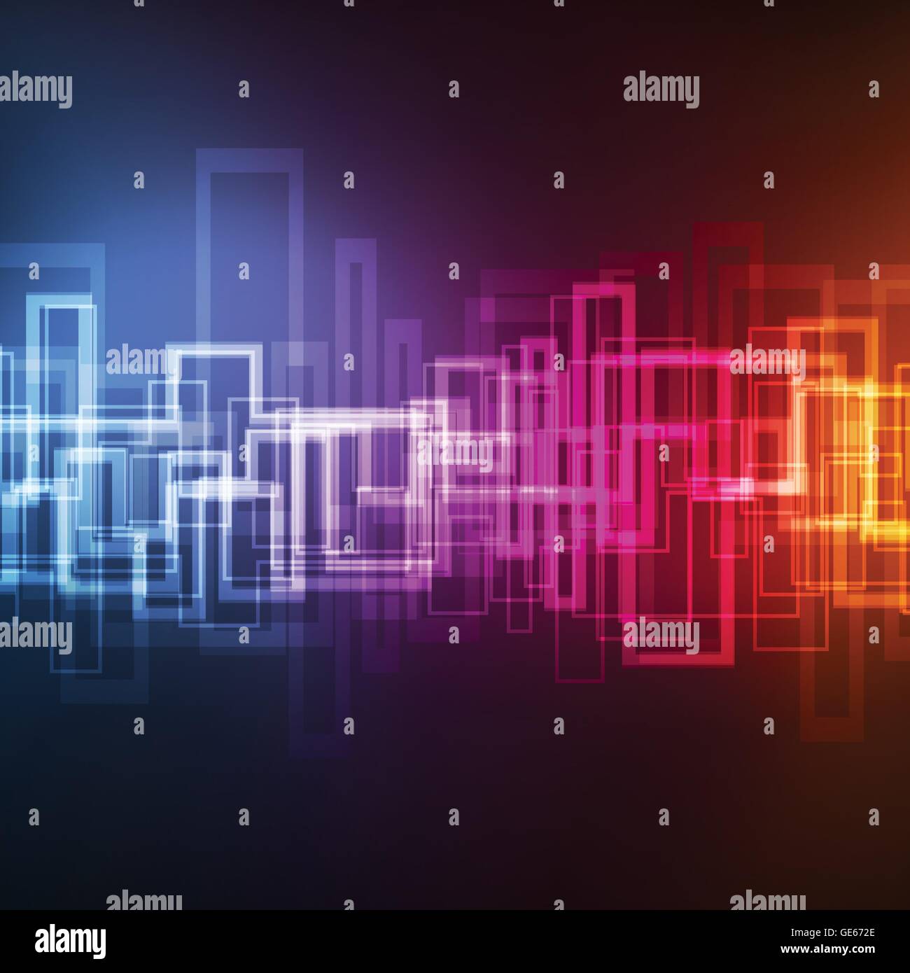 Neon abstract lines design on dark background vector Stock Vector Image ...