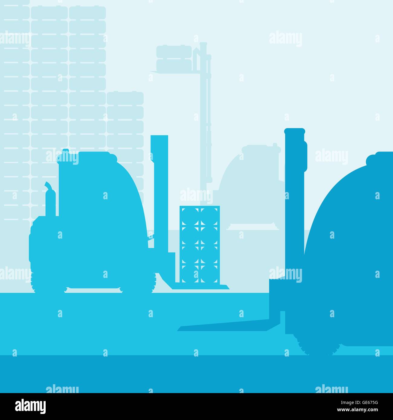 Fork lift truck box Stock Vector Images - Alamy