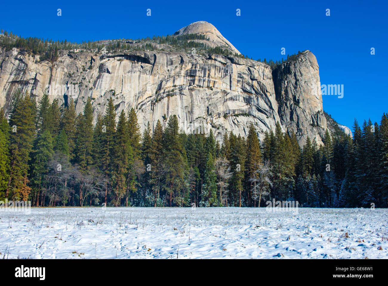 Royal Arches in the winter, Yosemite National Park Stock Photo Alamy