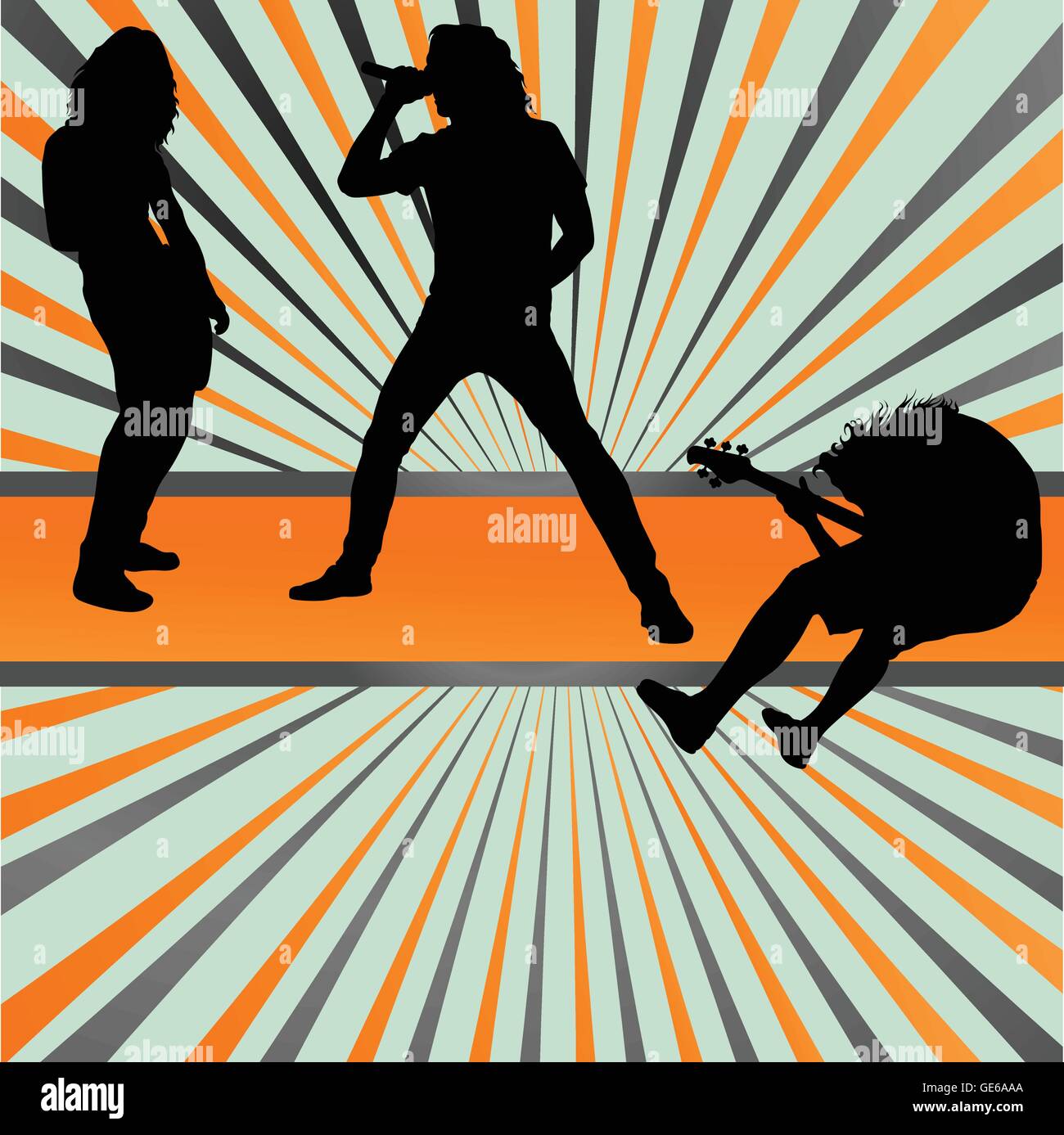Rock concert band burst background vector for poster Stock Vector Image ...