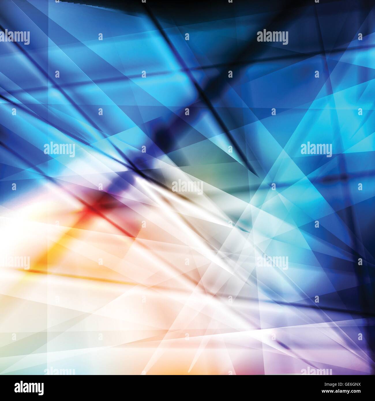 Blue abstract vector background concept with neon lines Stock Vector ...