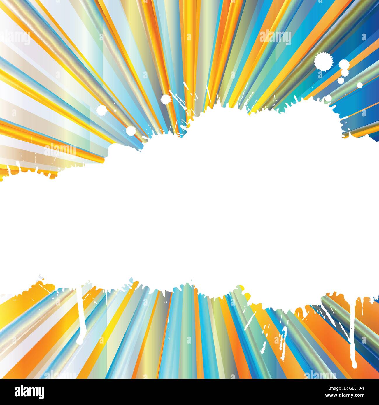 Burst background with color splashes and copy space for poster Stock ...