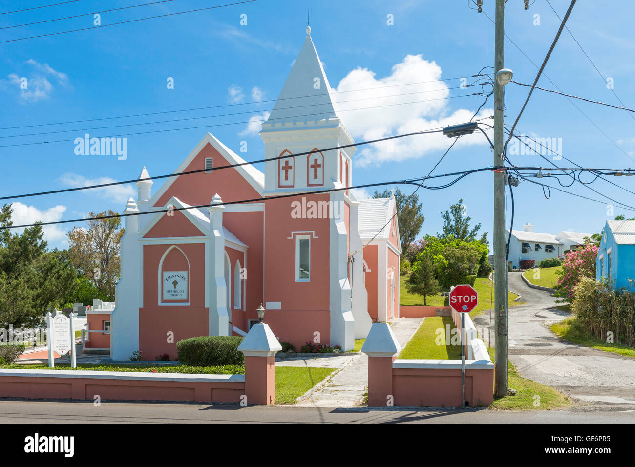 Emanuel Methodist Church at Whale Bay, Bermuda Stock Photo - Alamy