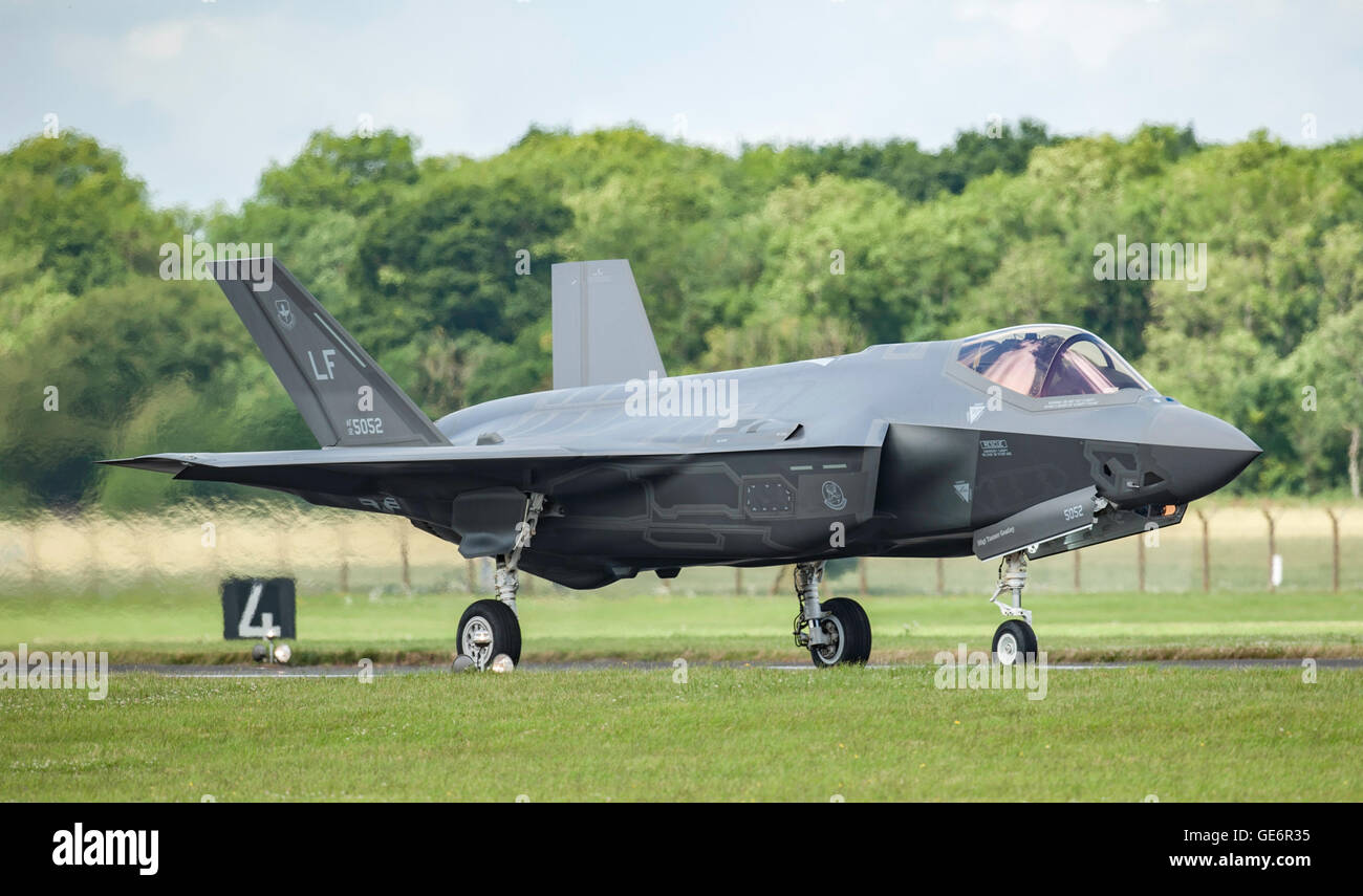 Lockheed martin F-35A Lightning II of the United States Air Force at The Royal International Air Tattoo RAF Fairford Stock Photo