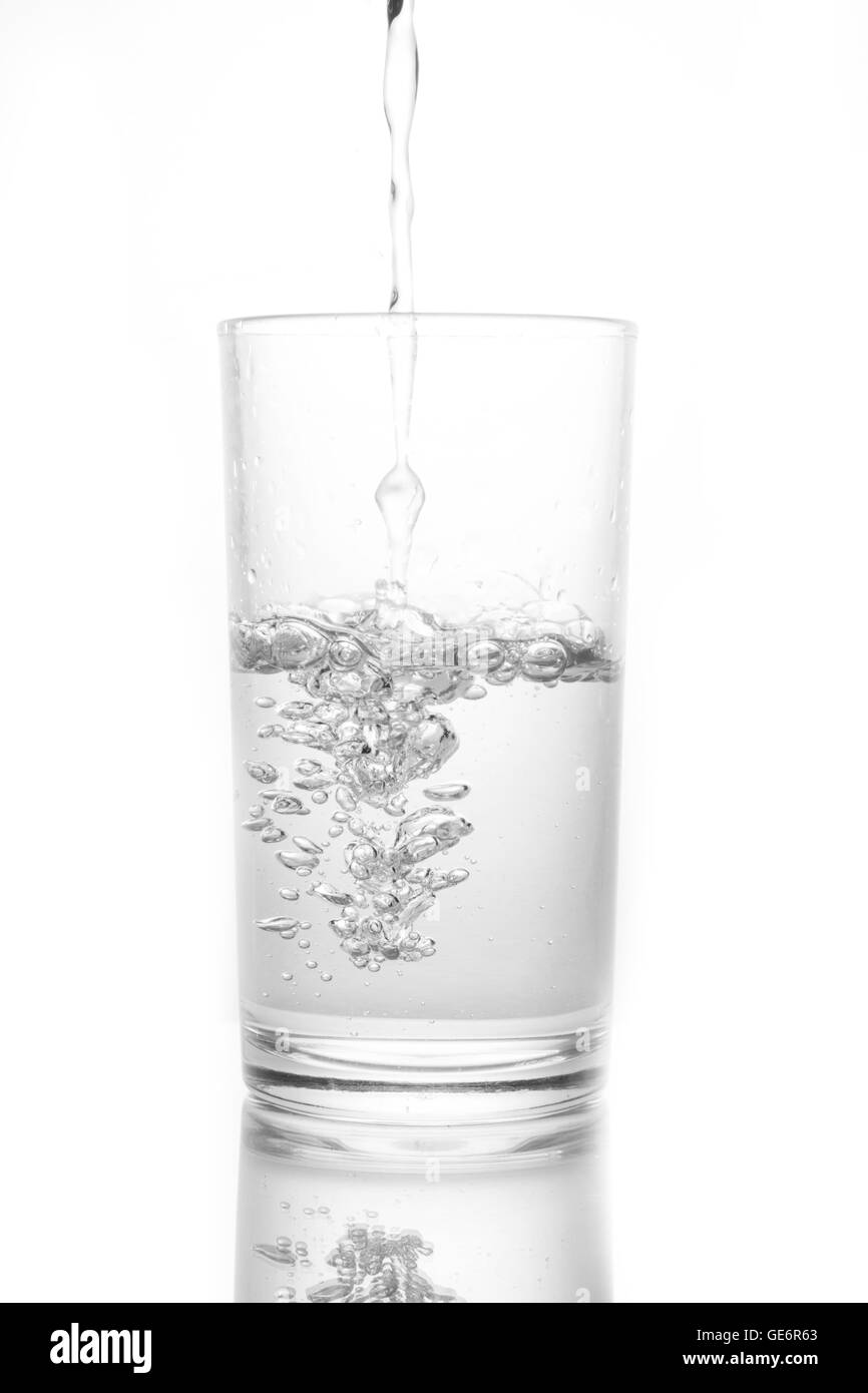 Glass of water isolated on white background Stock Photo Alamy